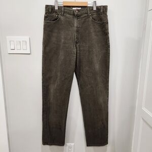 Vintage 90's Levi's Orange Tab 540 Relaxed Fit Brown Denim USA Jeans Mens 34x32